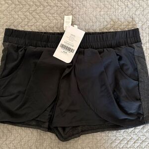 Fabletics Black Pleated Trina Athletic Shorts